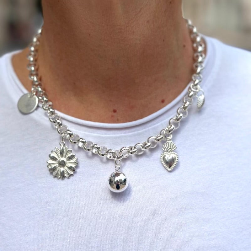 Collier En Argent Avec Pendentif Flocon De Neige - Topaze Bleu Clair - Neuf Avec étiquettes